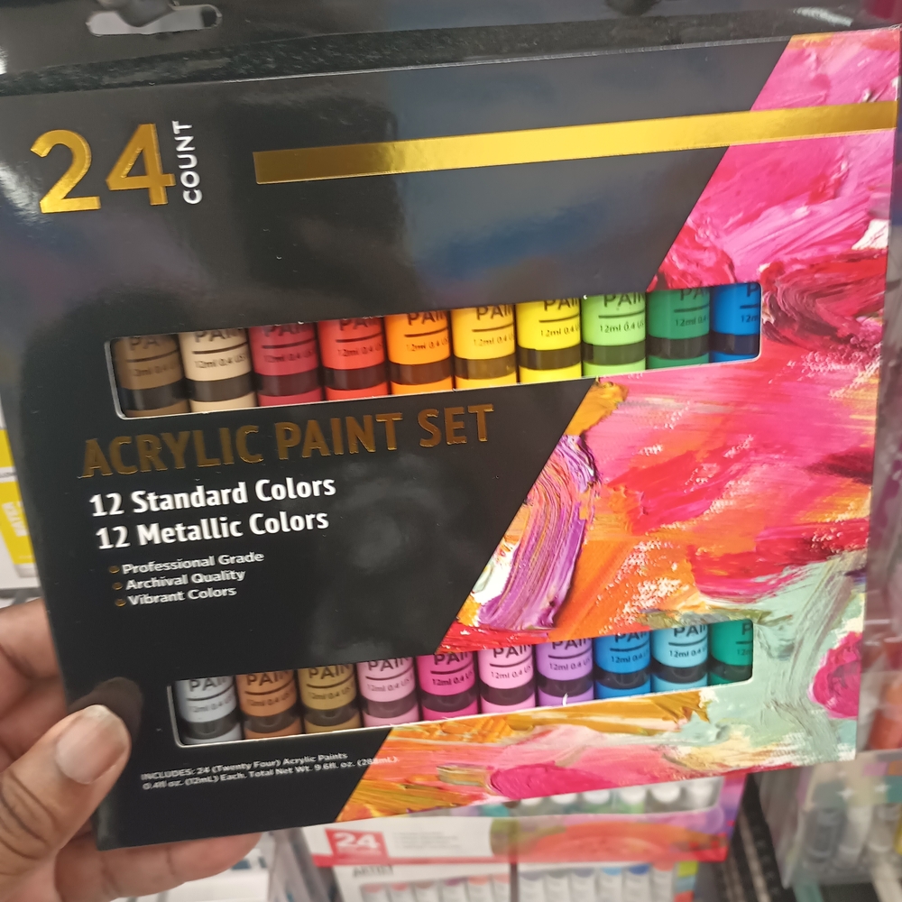 24 Count Acrylic Paint Set